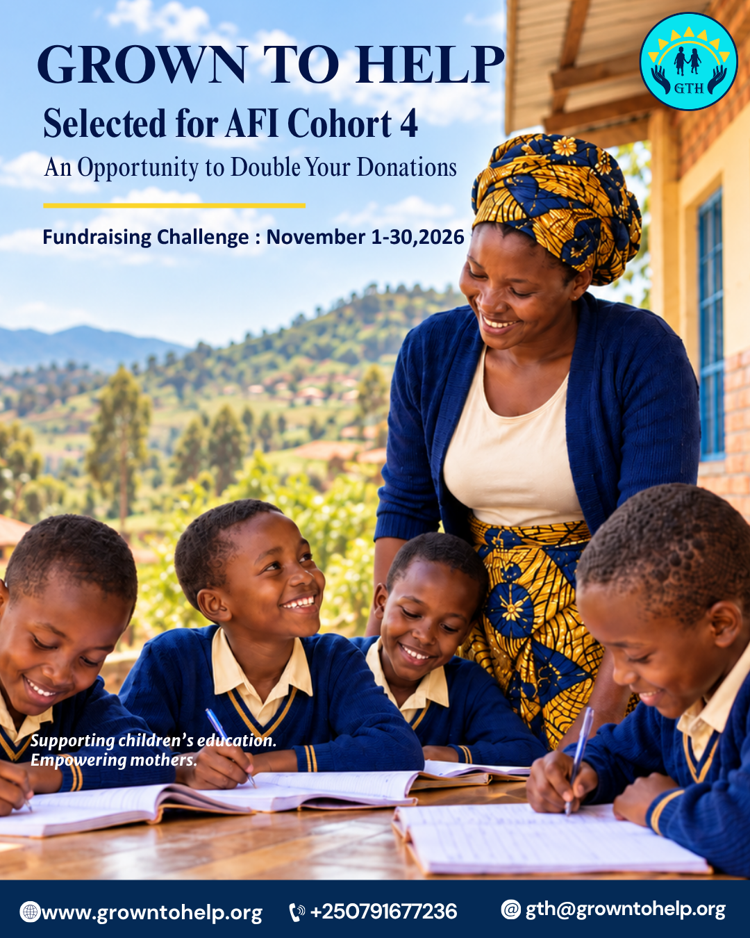 GROWN TO HELP Joins Africa Fundraising Incubator Cohort 4